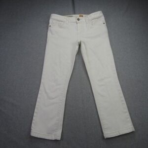 Anthropologie Jeans Womens 28P White Pilcro and the Letterpress Stet Fit Cropped